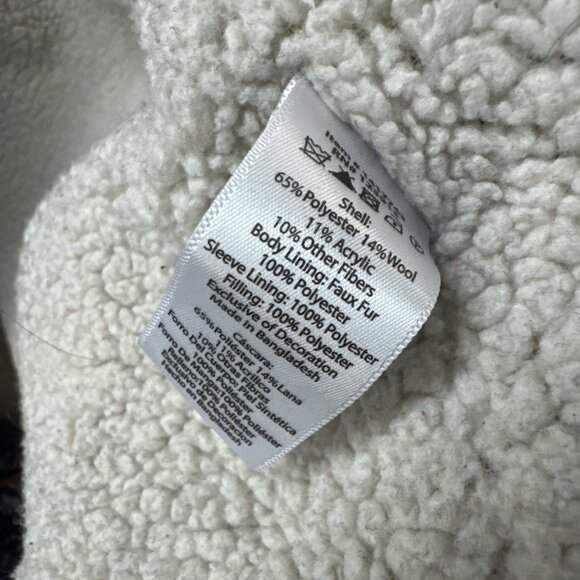 Jachs New York Mens XL Aztec Wool Blend Shirt Coat Jacket Sherpa Lined Shacket - Picture 6 of 10